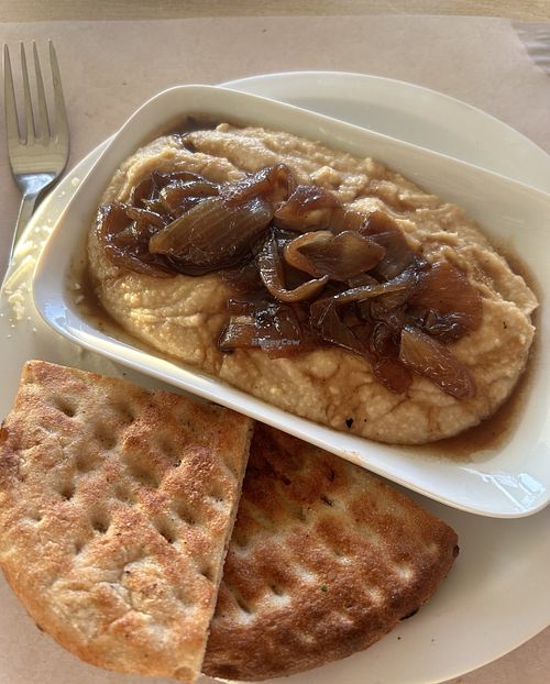 Fava bean dip   at Navigator in Corfu