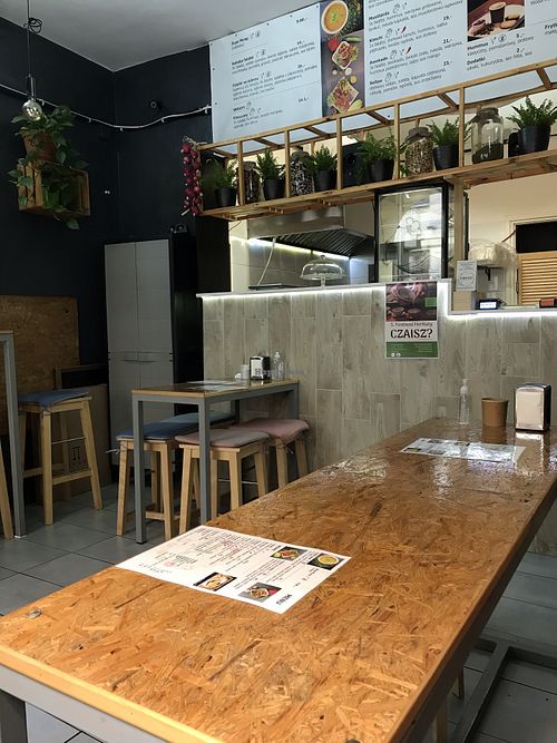 Interior  at iBO Falafel in Wroclaw