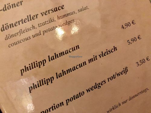 menu fun at Signor Verde in Cologne