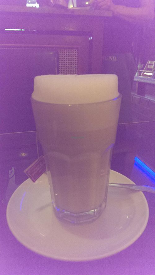 Chai latte with oat milk - the height of the foam was impressive, and I enjoyed it better than the one at inspiral (London) at Signor Verde in Cologne