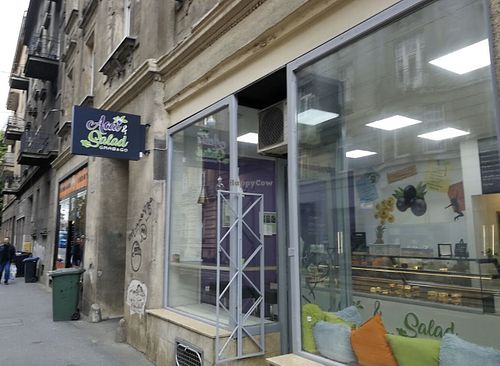 Outside at Acai and Salad in Zagreb