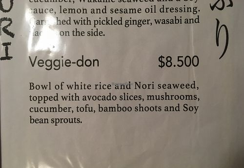 Menu at Valpo Ramen in Valparaiso