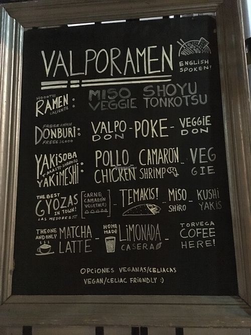 Outside  at Valpo Ramen in Valparaiso