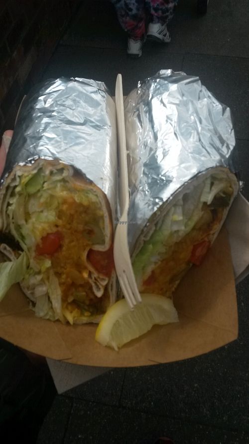 Vegan burrito  at Eats of Spain in Newcastle Upon Tyne