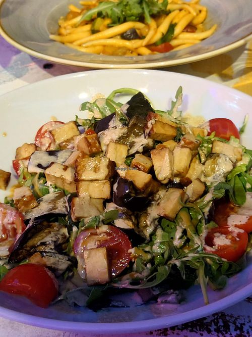 Tempeh salad 🥗 at Maslina in Rijeka