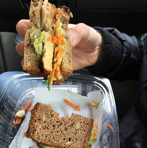 yummy sandwich  at Peacefood Cafe - Uptown in New York City