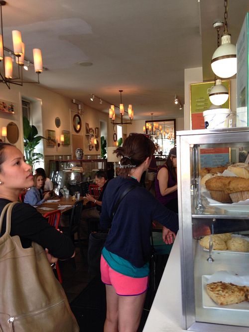 View from the front at Peacefood Cafe - Uptown in New York City