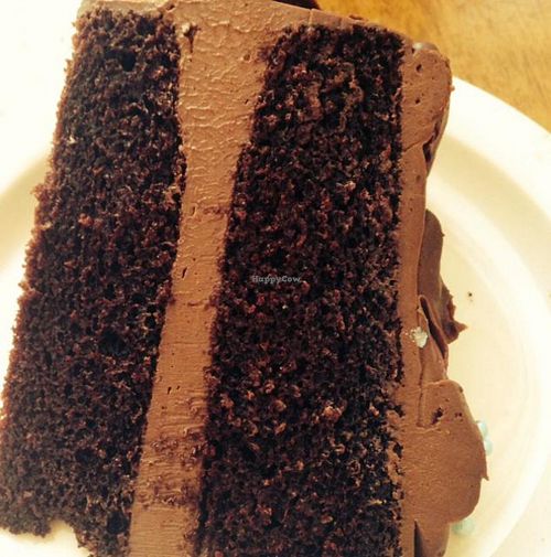 chocolate cake  at Peacefood Cafe - Uptown in New York City
