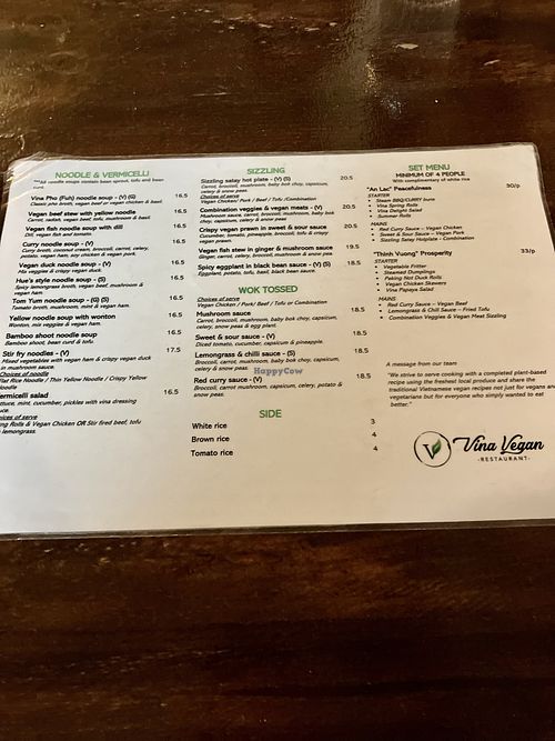   at Vina Vegan in Newtown