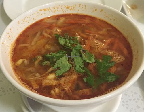 Tom Yum Soup at Vina Vegan in Newtown