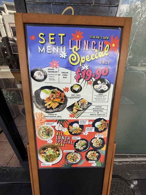 Set menu  at Vina Vegan in Newtown