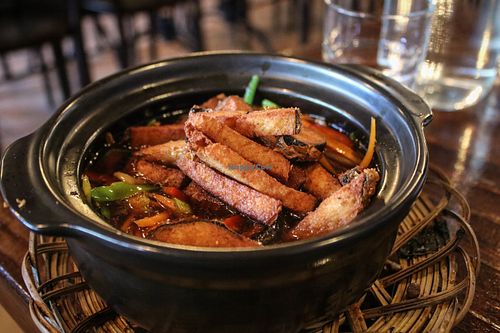 fish bowl at Vina Vegan in Newtown