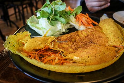 vietnamese pancake at Vina Vegan in Newtown