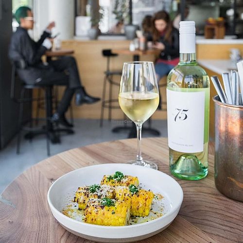 charred sweet corn at Little Gem on Grove in San Francisco