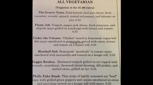 menu 2 at The Remedy Diner in Raleigh