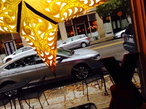 Window at The Remedy Diner in Raleigh