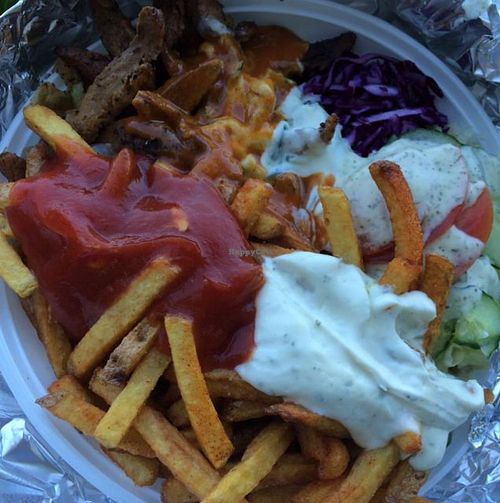 Gyros and frites at Vleischerei in Leipzig