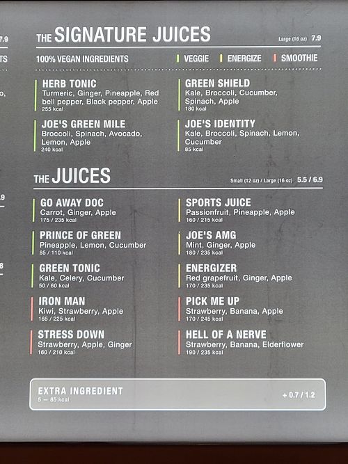 Juices at AMS - Joe & The Juice  in Schiphol
