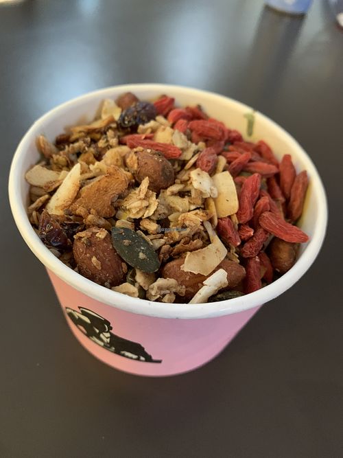 Spirulina bowl at AMS - Joe & The Juice  in Schiphol