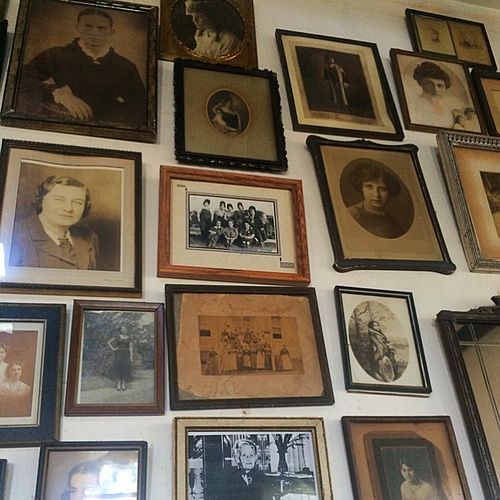 wall of strong women  at Bloodroot in Bridgeport