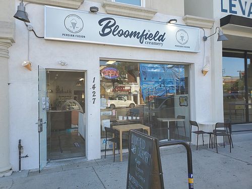 Outside at Bloomfield Creamery in West Los Angeles