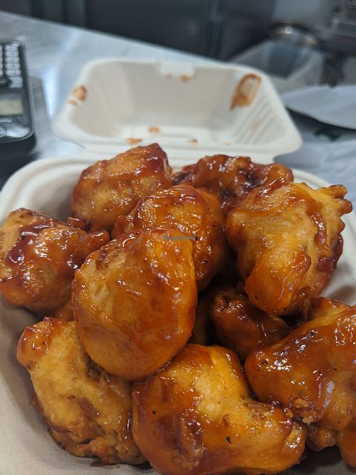 BarBQ cauliflower nuggets at Majani #2 in Chicago