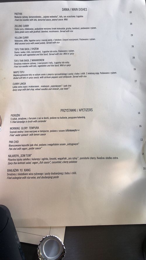 Menu - wrzesień 2019 at Soy Soy in Warsaw