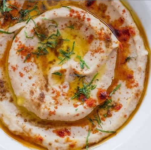 Hummus at Farès in Lisbon