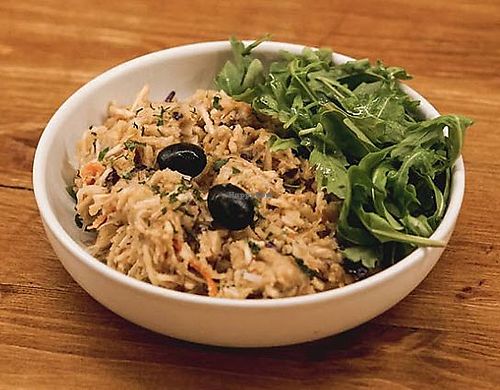 Legumes à Brás (portuguese potato stir fry) at We Create Food in Lisbon