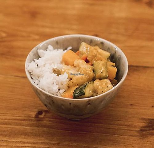 Vegatable curry at We Create Food in Lisbon