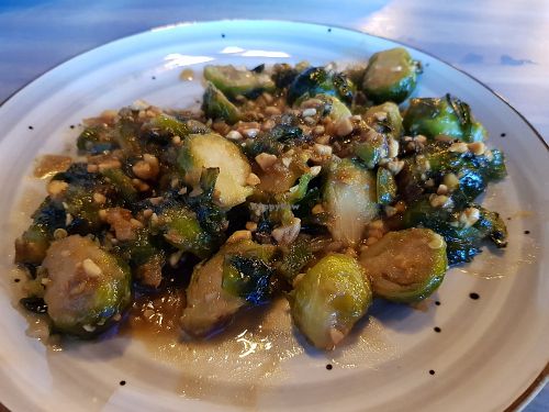 Roasted brussel sprouts at REDwater Kitchen in Spearfish