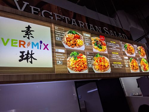 Stall's sign at Verimix 素琳 - ICON in West Singapore