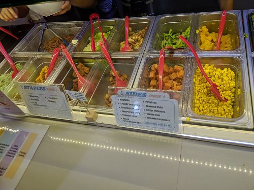 Side dishes choices at Verimix 素琳 - ICON in West Singapore