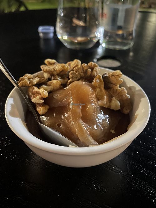 BOILED GRAPE JUICE WITH WALNUTS (don’t miss if you like churchkhela!)  at Badia in Telavi