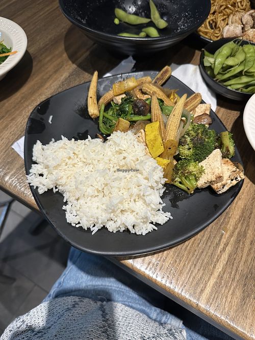 Hibachi (added tofu) (order without dipping sauce)  at Iya Sushi and Noodle Kitchen in South Hadley