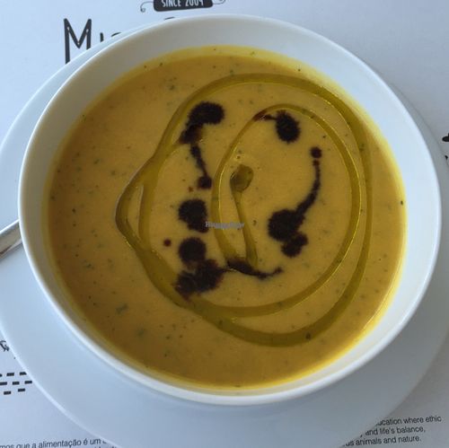 pumpkin soup at M Butterfly by Miss Saigon in Lisbon
