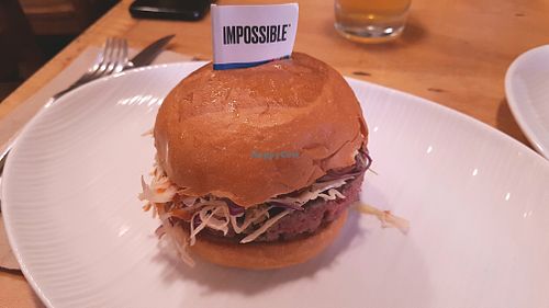 Impossible vegan BBQ burger at Umami Burger in Palo Alto