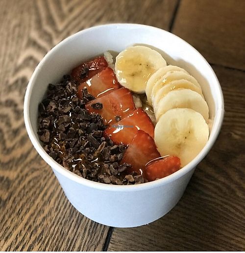 Steel Cut Oats with toppings at Simply Pressed Juice in Granger