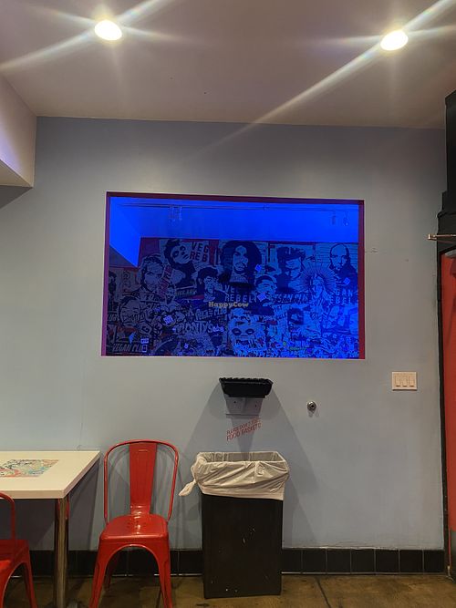 Back room is more cozy and lots of art  at Monty's Good Burger - Echo Park in Los Angeles