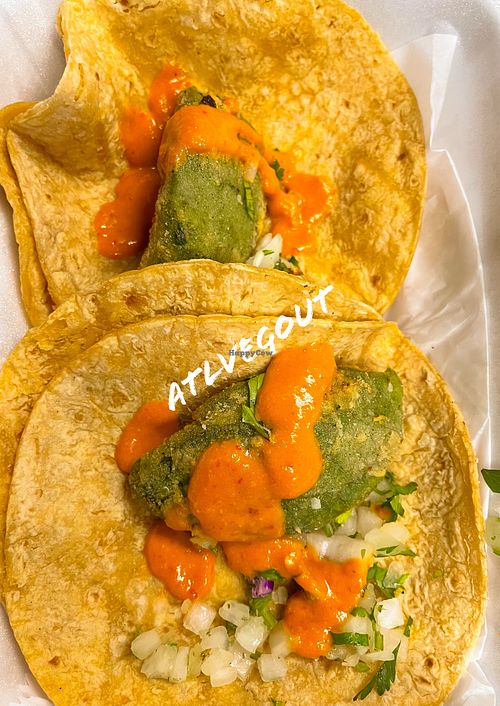 Fried avocado taco  at Rreal Tacos in Atlanta