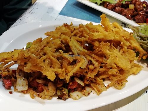 Mushrooms at Puti Vegan Cafe in Glasgow