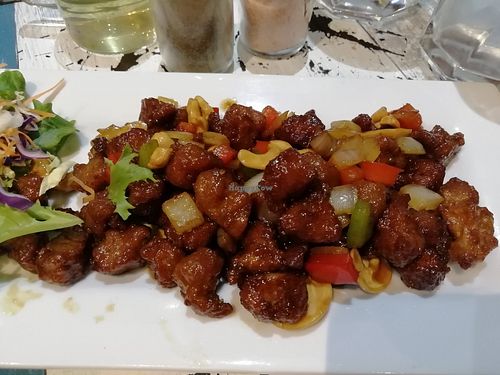 Soya protein at Puti Vegan Cafe in Glasgow