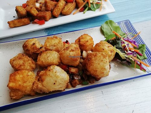 Salt and chill tofu at Puti Vegan Cafe in Glasgow