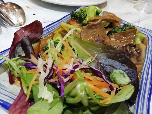 I think this was vegan beef at Puti Vegan Cafe in Glasgow