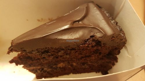 Chocolate cake #Veganuary at Goji Vegetarian Cafe and Deli in York