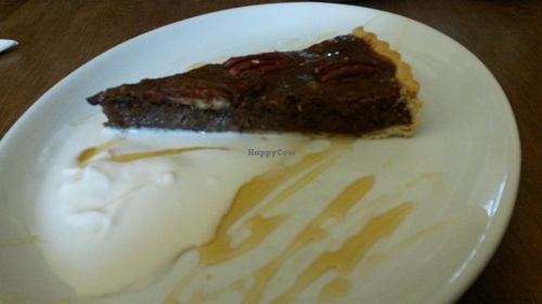 Pecan tart at Goji Vegetarian Cafe and Deli in York