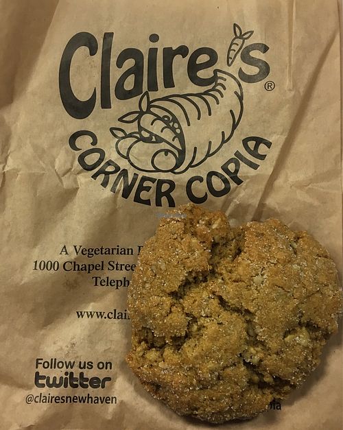 Sunbutter Cookie at Claire's Corner Copia in New Haven