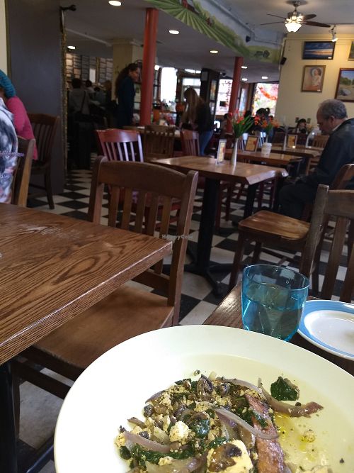 Self serve seating, clear your own table at Claire's Corner Copia in New Haven