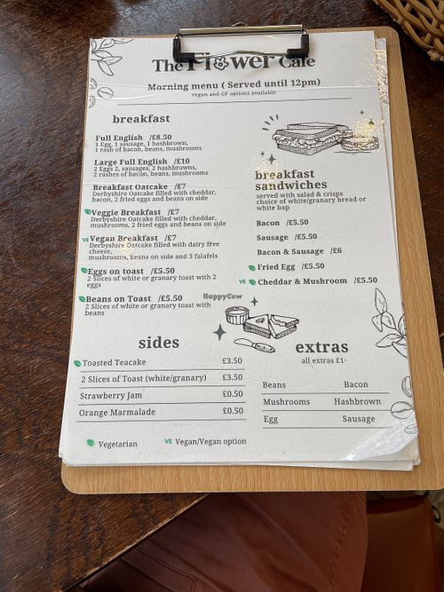   at Flower Café in Ashbourne