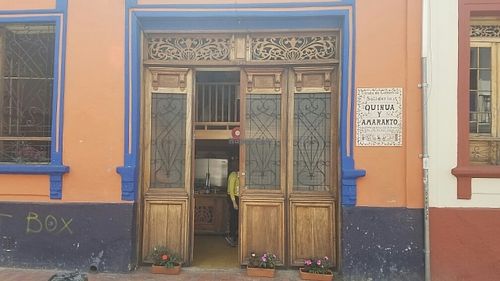 outside at Quinua y Amaranto in Bogota